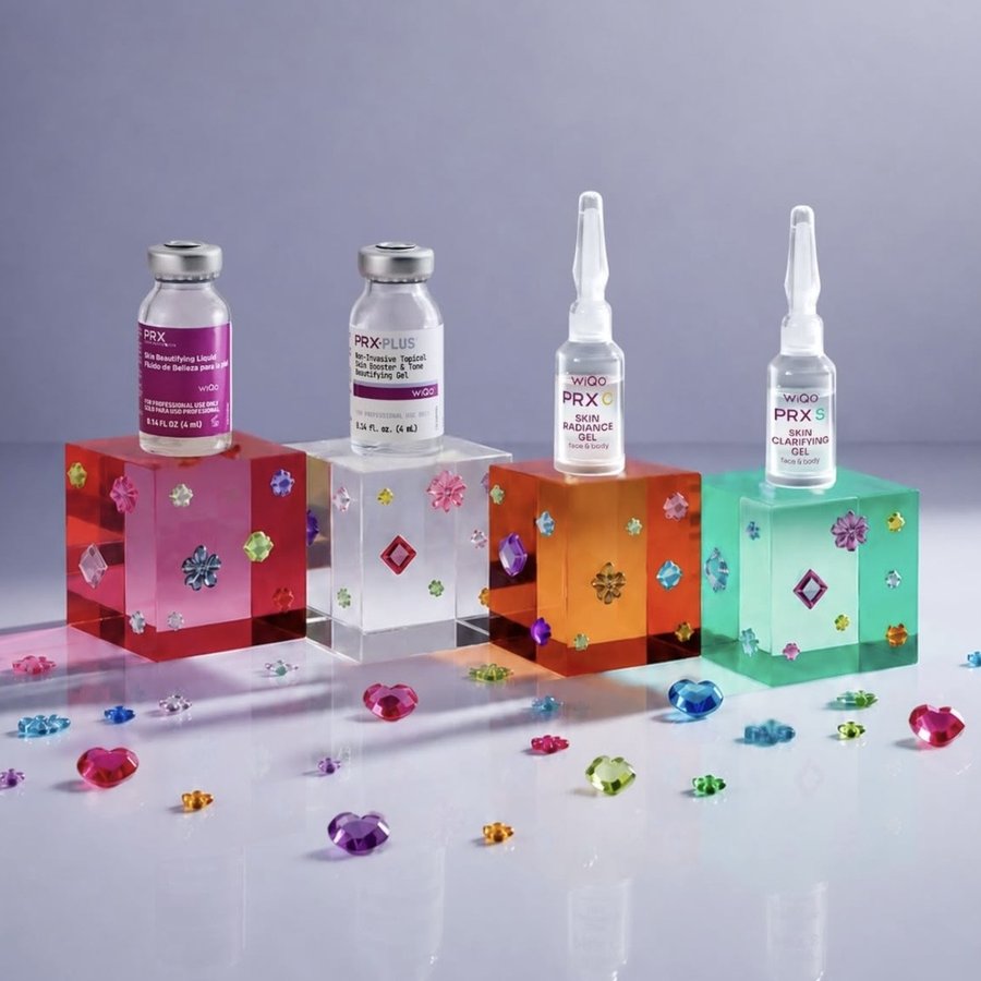 The PRX by WiQo professional family — PRX Derm Perfexion, PRX Plus, PRX-C, and the new PRX-S
